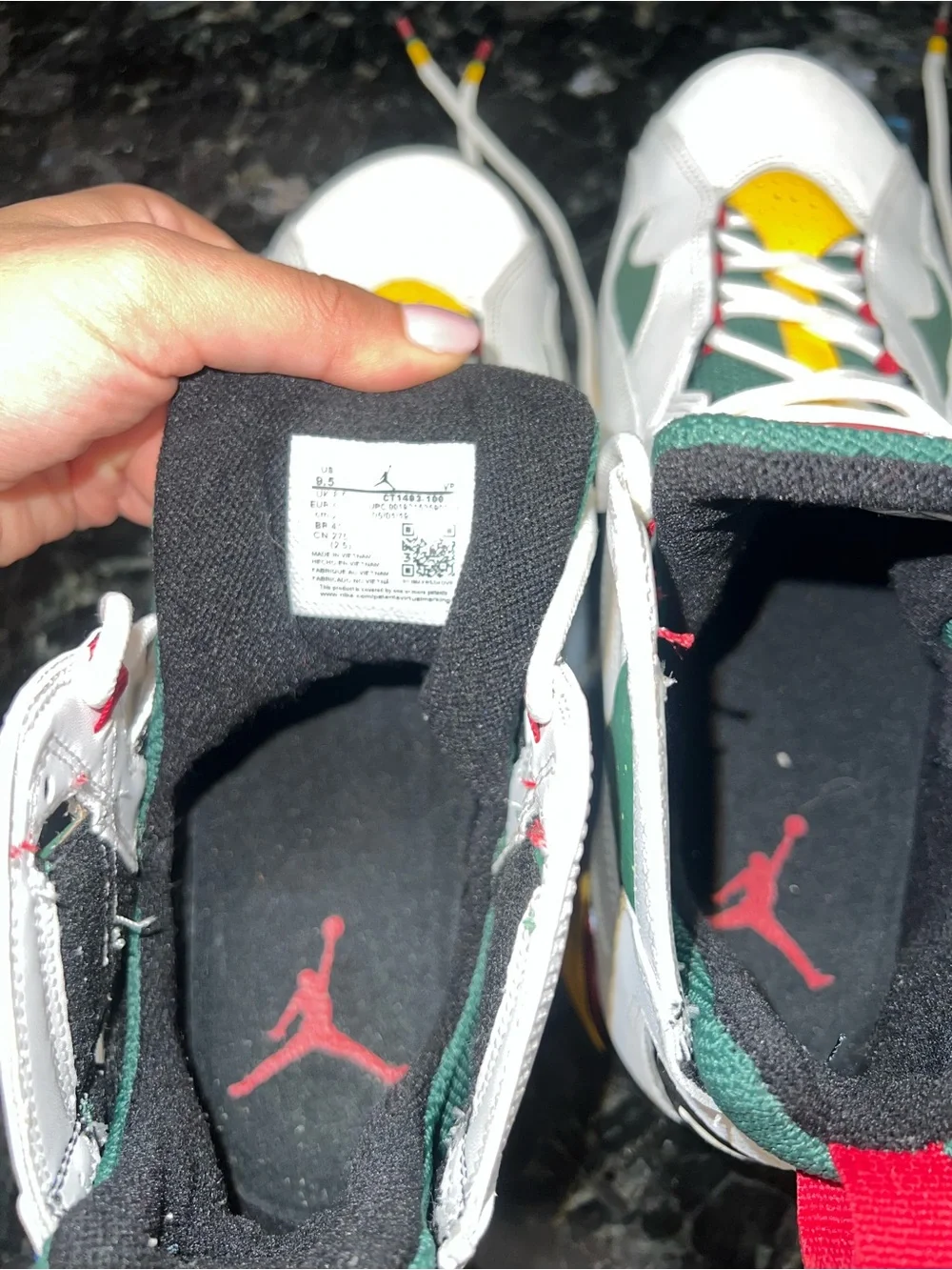Air Jordan True Flight 'White Fir Amarillo